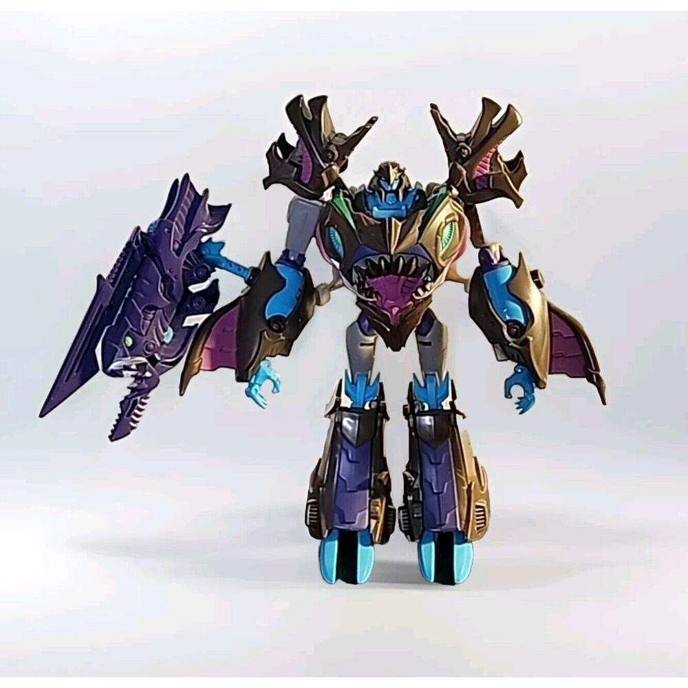 Transformers Prime Beast Hunters Megatron 100% Complete Voyager Class Sharkticon